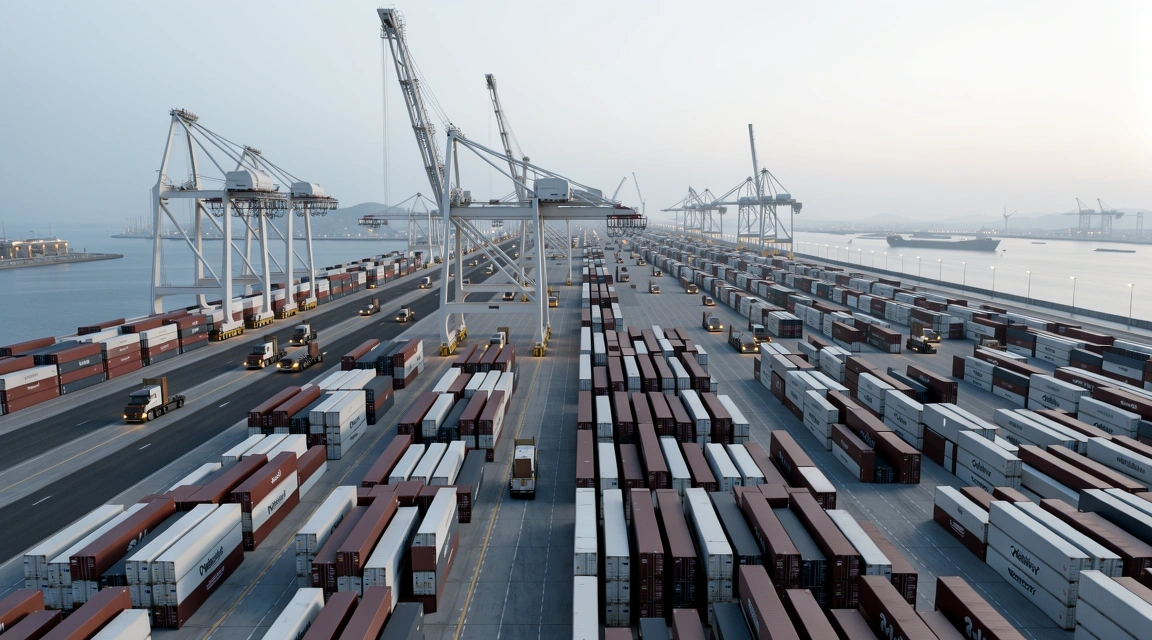 Global trade logistics visualization